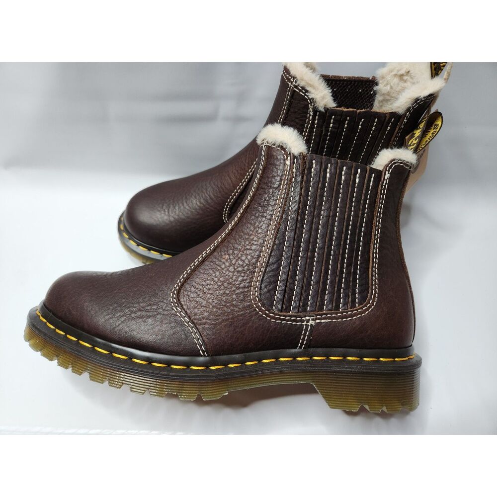 Dr. Martens 2976 Leonore II WarmWair Chelsea Boots Women’s 8 Dark Brown - Picture 9 of 11